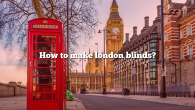 How to make london blinds?