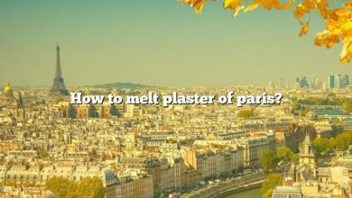 How to melt plaster of paris?