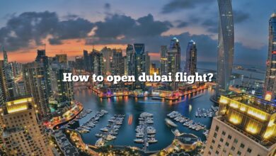 How to open dubai flight?