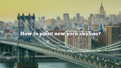 How to paint new york skyline?