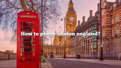 How to phone london england?