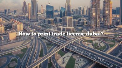 How to print trade license dubai?