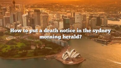 How to put a death notice in the sydney morning herald?