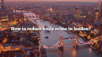 How to reduce knife crime in london?