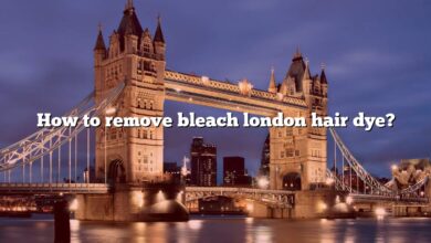 How to remove bleach london hair dye?
