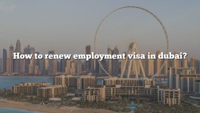How to renew employment visa in dubai?