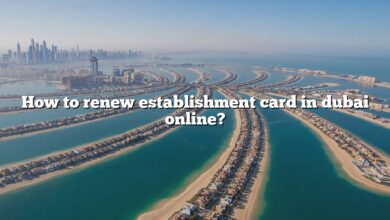 How to renew establishment card in dubai online?