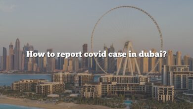 How to report covid case in dubai?
