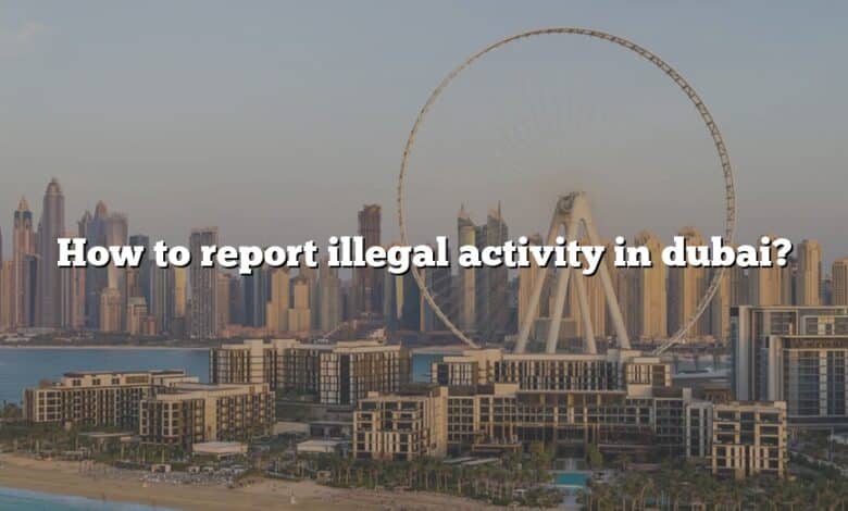 How to report illegal activity in dubai?