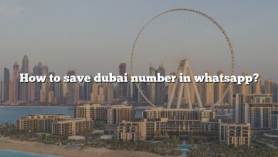 How to save dubai number in whatsapp?
