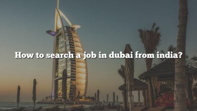 How to search a job in dubai from india?