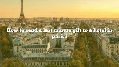 How to send a last minute gift to a hotel in paris?