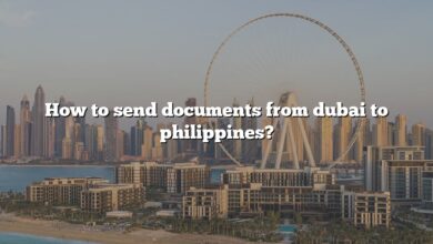 How to send documents from dubai to philippines?