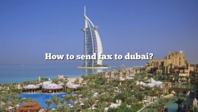How to send fax to dubai?