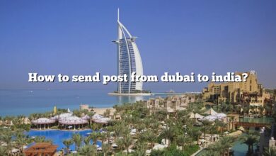 How to send post from dubai to india?