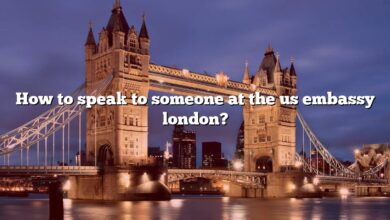 How to speak to someone at the us embassy london?