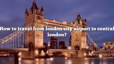 How to travel from london city airport to central london?