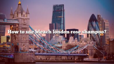 How to use bleach london rose shampoo?