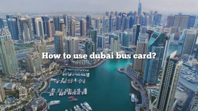 How to use dubai bus card?