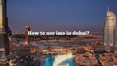 How to use imo in dubai?