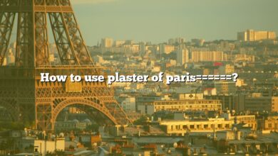 How to use plaster of paris======?