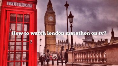 How to watch london marathon on tv?