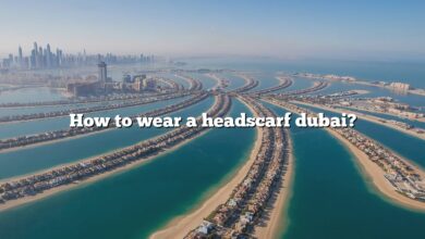 How to wear a headscarf dubai?