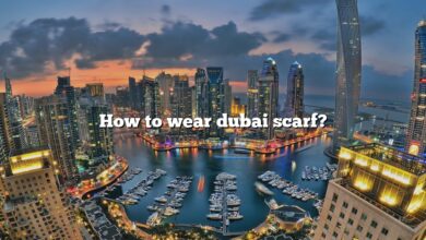 How to wear dubai scarf?