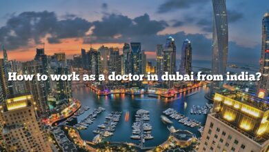 How to work as a doctor in dubai from india?