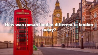 How was roman london different to london today?