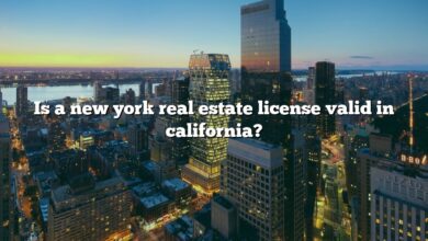 Is a new york real estate license valid in california?