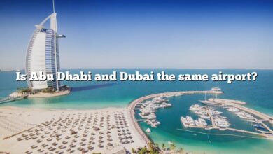 Is Abu Dhabi and Dubai the same airport?