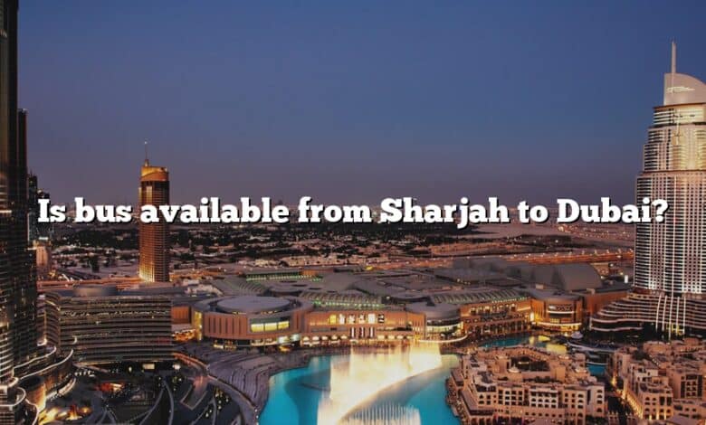 Is bus available from Sharjah to Dubai?