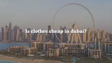 Is clothes cheap in dubai?