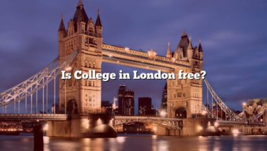 Is College in London free?
