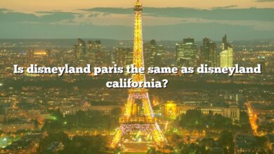 Is disneyland paris the same as disneyland california?