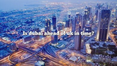 Is dubai ahead of uk in time?