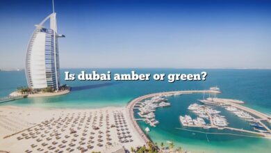Is dubai amber or green?