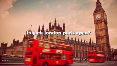 Is jack london park open?