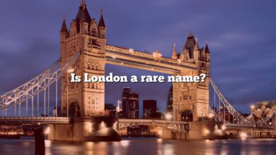 Is London a rare name?
