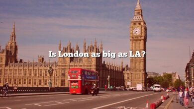 Is London as big as LA?