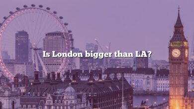 Is London bigger than LA?