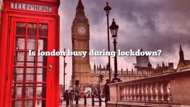 Is london busy during lockdown?