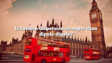 Is London dispersion stronger than dipole-dipole?