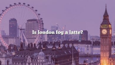 Is london fog a latte?