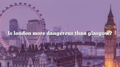 Is london more dangerous than glasgow?
