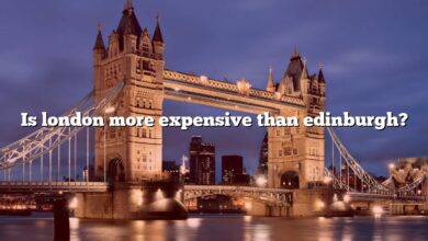 Is london more expensive than edinburgh?