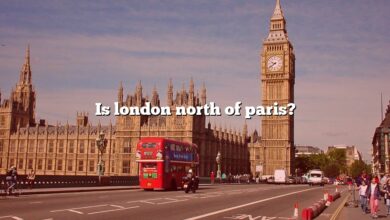 Is london north of paris?