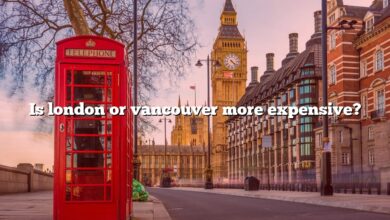 Is london or vancouver more expensive?