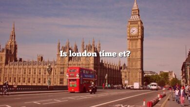 Is london time et?